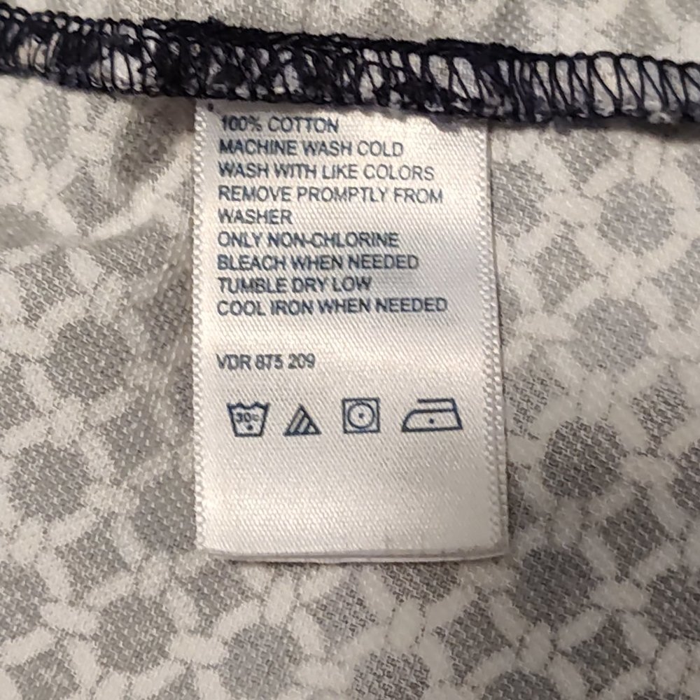 Nautica navy blue & white nautical style, patterned skirt, excellent cond. sz 12 - Picture 5 of 5